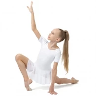 Costum pentru gimnastica cu fusta maneca scurta Grace Dance Gymnastic leotard thumbnav 2