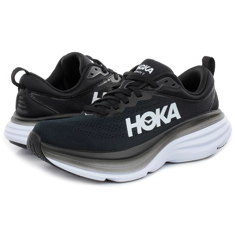 Кроссовки Hoka Bondi 8 / Женский / 39.5 / Черный/Белый photo 5