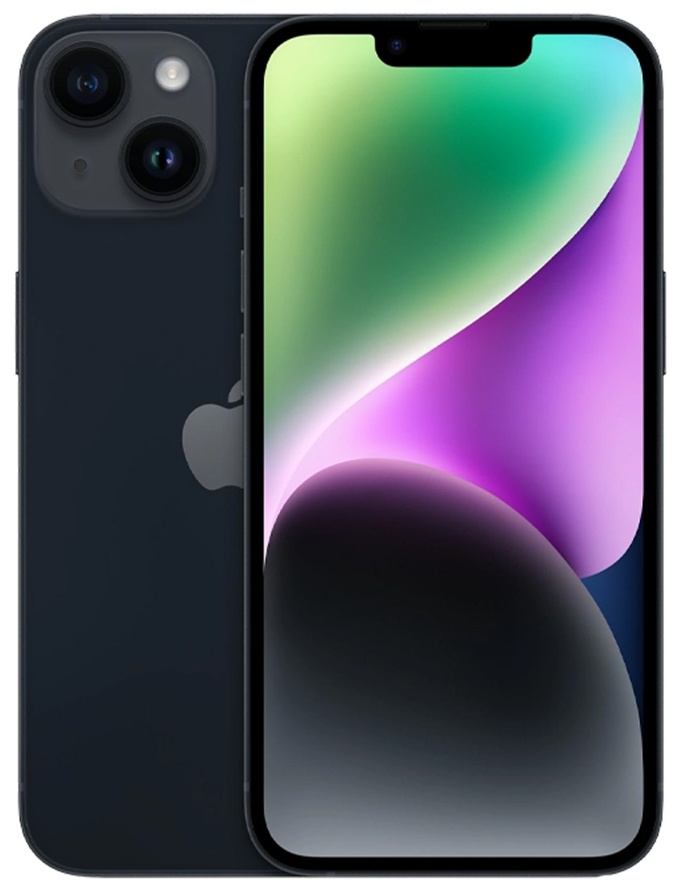 Смартфон Apple iPhone 14 / 6.1'' / 6 ГБ / 64 ГБ / Midnight photo 1 Смартфон Apple iPhone 14 / 6.1'' / 6 ГБ / 64 ГБ / Midnight photo 1