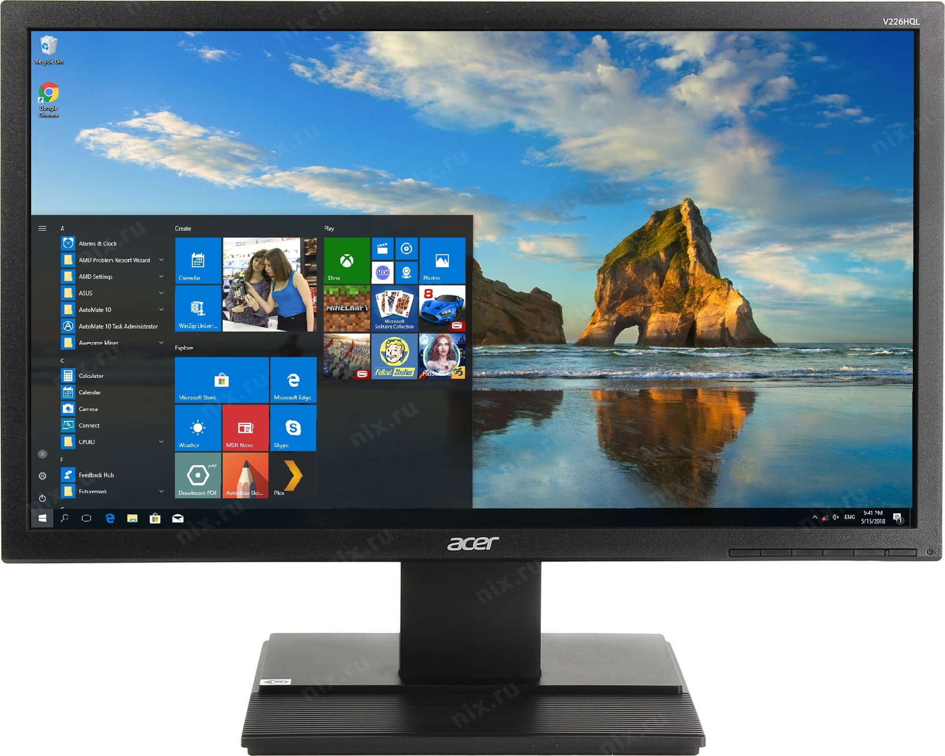 Monitor Acer V226HQLBID photo 1 Monitor Acer V226HQLBID photo 1