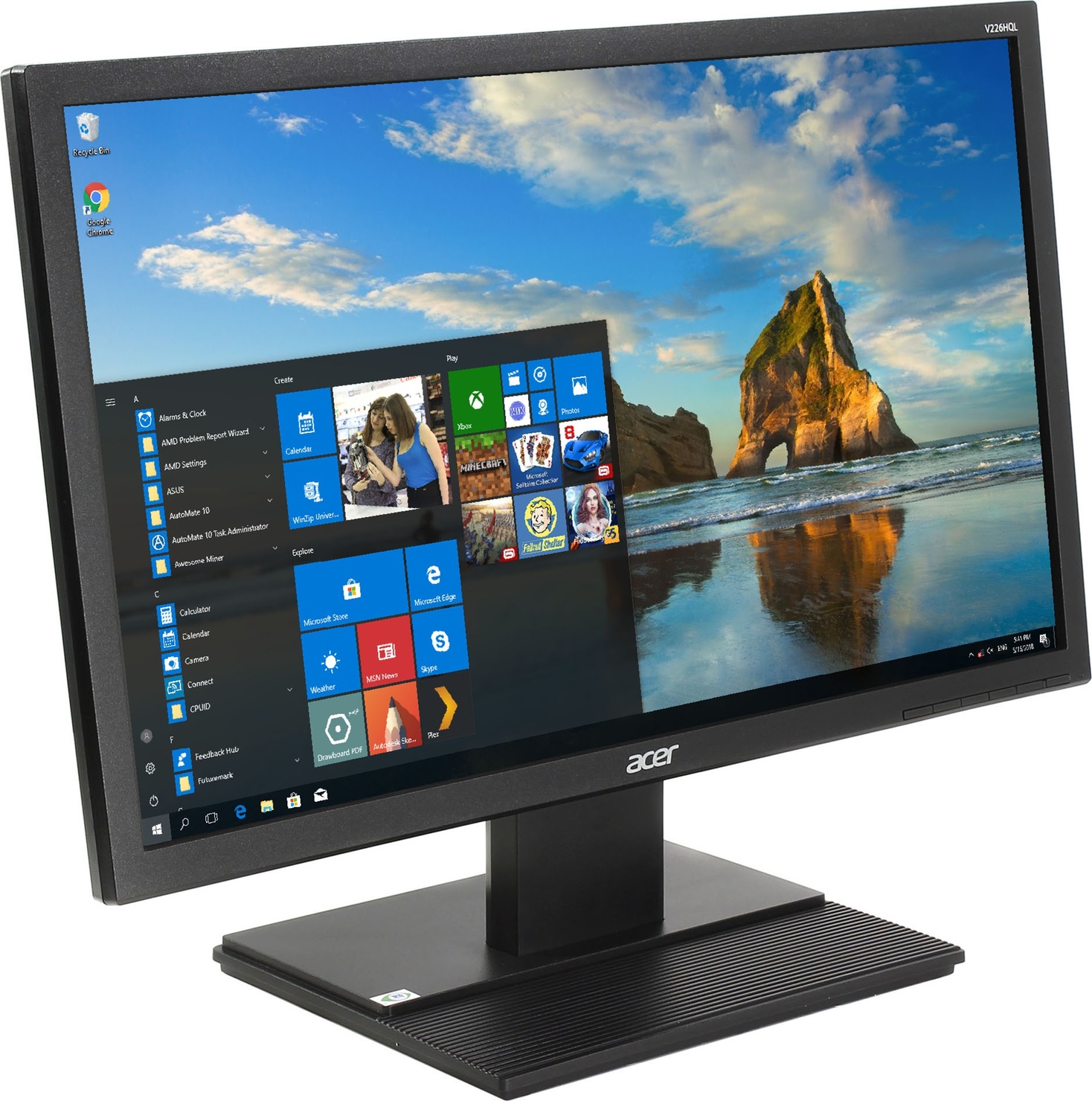 Monitor Acer V226HQLBID photo 2