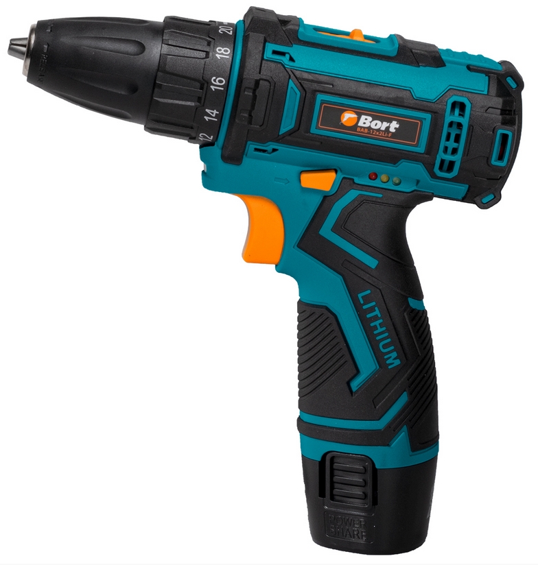 Surubelnita cu acumulator litiu-ion Bort BAB12x2LiF photo 1