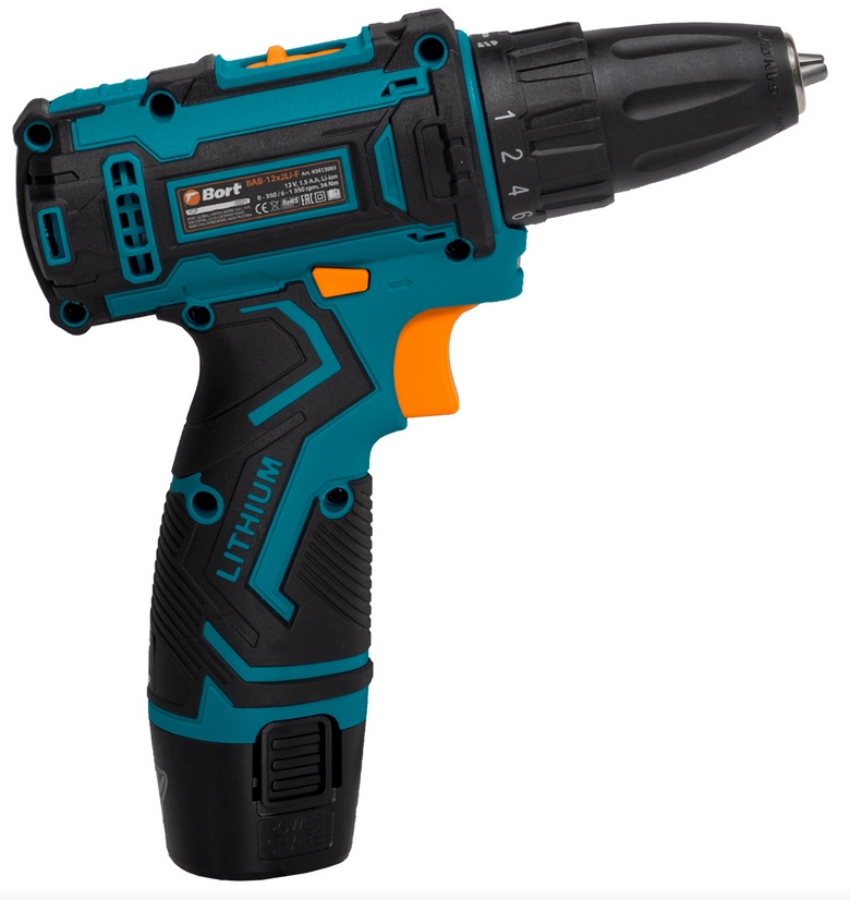 Surubelnita cu acumulator litiu-ion Bort BAB12x2LiF photo 2