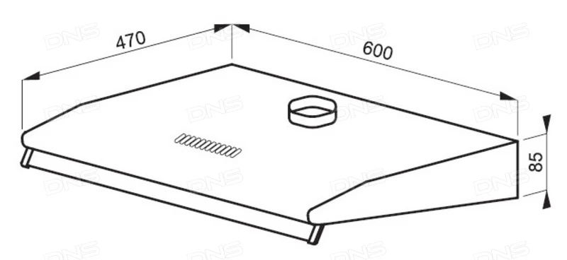 Вытяжка Hansa OSC6212IH / Плоская / До 9 кв.м / Нержавеющая сталь photo 2
