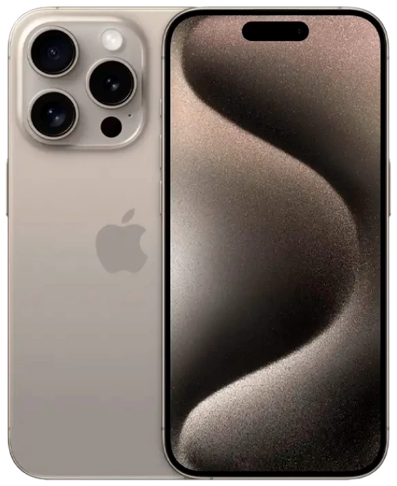 Смартфон Apple iPhone 15 Pro / 6.1'' / 8 ГБ / 128 ГБ / Natural Titanium photo 1