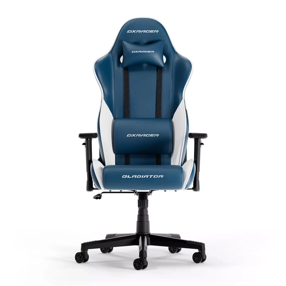 Игровое кресло DXRacer Gladiator L-N23-LTC-BW-X1 Blue/White photo 1