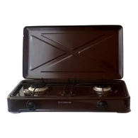 Плита настольная газовая Femas O200JK, 2 конфорок, Коричневый 