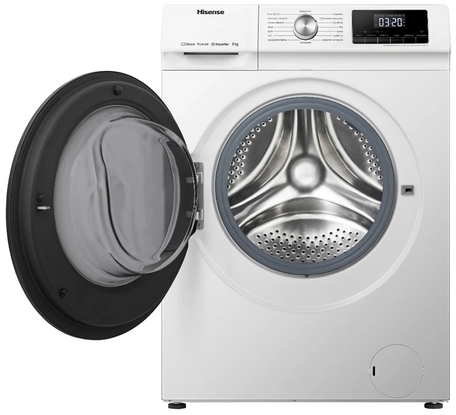 Стиральная машина Hisense WFQA8014EVJM 8 кг / 1400 об/мин / A / Белый photo 2