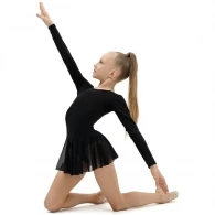 Купальник гимнастический с юбкой длинный рукав Grace Dance Gymnastic leotard thumbnav 2