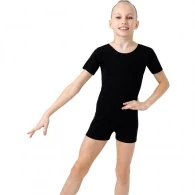 Costum pentru gimnastica cu sorti maneca scurta Grace Dance Leotard thumbnav 2