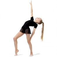 Купальник гимнастический с юбкой короткий рукав Grace Dance Gymnastic leotard thumbnav 3