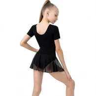 Купальник гимнастический с юбкой короткий рукав Grace Dance Gymnastic leotard thumbnav 4