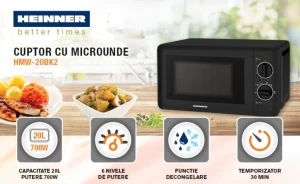 Cuptor cu microunde Heinner HMW20BK2 thumbnav 2