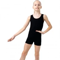 Costum pentru gimnastica cu sorti fara maneci Grace Dance Gymnastic leotard 
