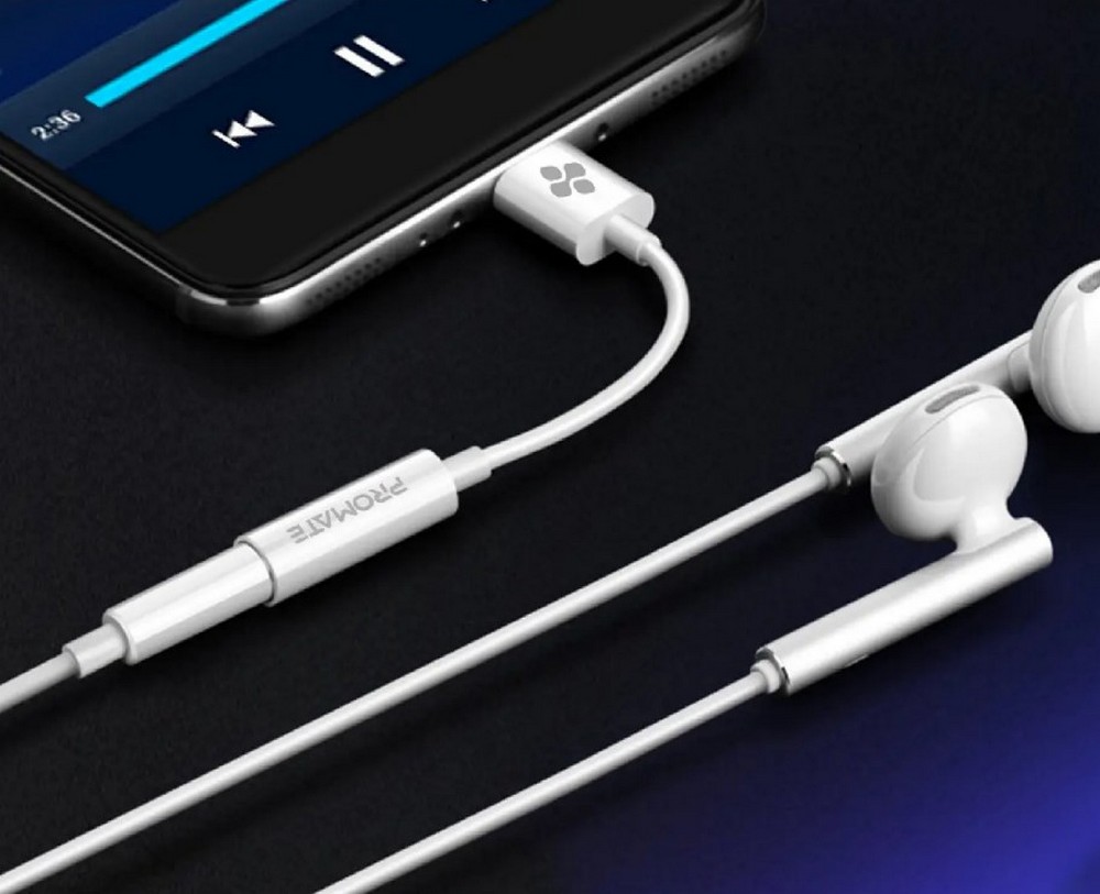 Адаптер USB Type-C - 3.5mm Promate AUXLink-C photo 2