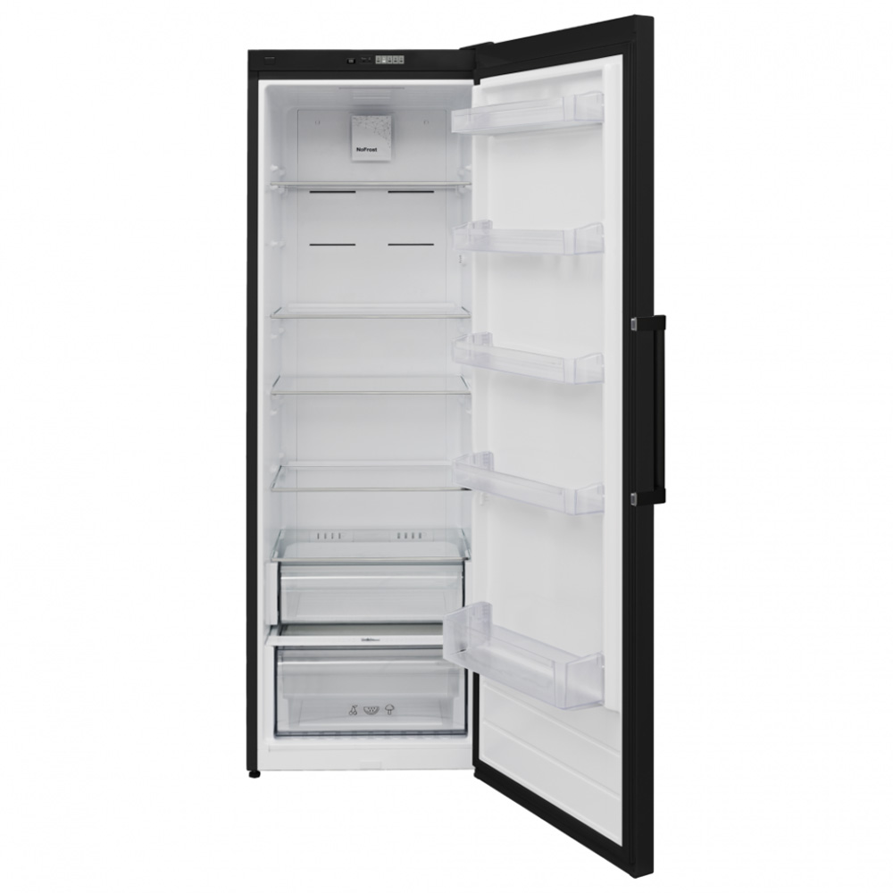 Frigider cu o usa Heinner HF-V401NFBKE++ / 389 l / 186 cm / E / Negru photo 2