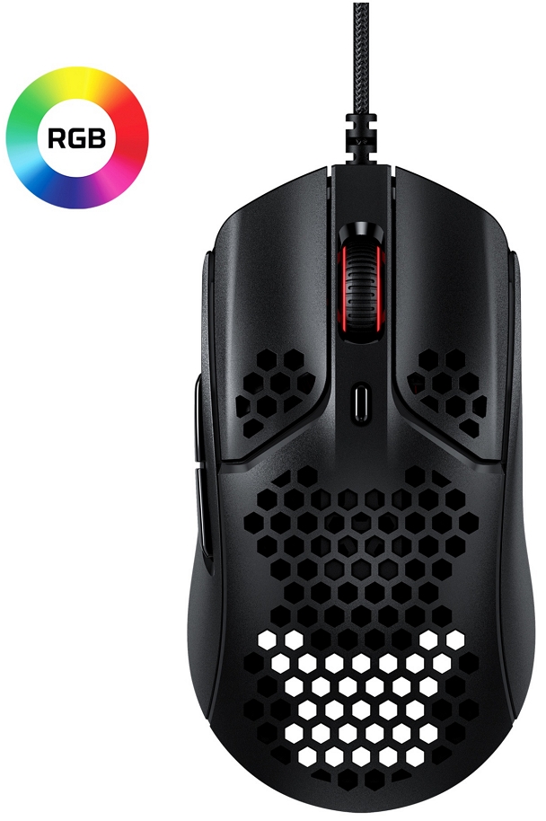 Проводная мышь HyperX HMSH1-A-BK/G Черный / Оптическая / Черный photo 5