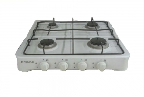 Плита настольная газовая Femas Femas4alb, 4 конфорок, Белый 