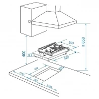 Plita cu gaz incorporabila Haier  HHX-G32CWLB thumbnav 6