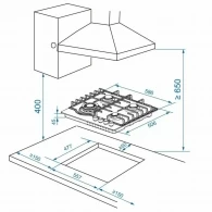 Встраиваемая  газовая панель Haier  HHX-G64RFVLB thumbnav 8