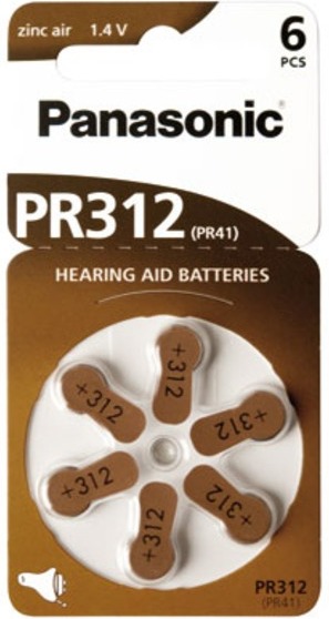 Батарейка Panasonic PR-312/6LB photo 1