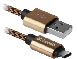 Cablu USB-A/Type-C - Lightning/Type-C/Micro USB Defender USB0903TPROGOLD thumbnav 1