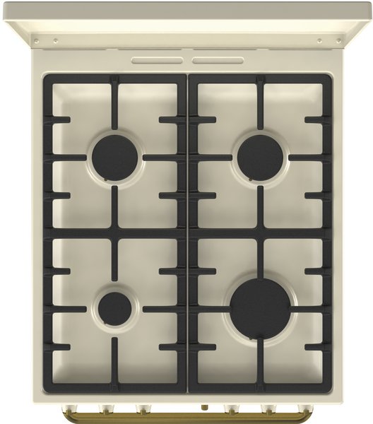 Газовая плита Gorenje K52CLI / 4 конфорок / 50 см / Бежевый photo 2