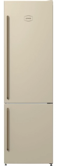 Frigider cu doua usi Gorenje NRK621CLI / 339 l / 200 cm / A+ / Bej photo 1