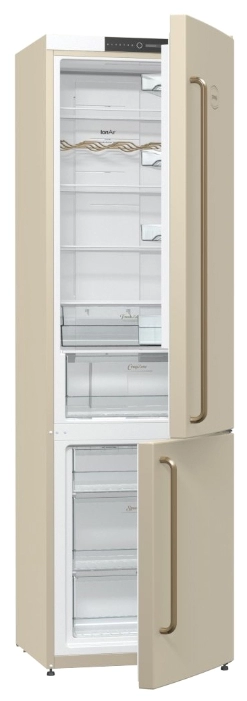 Frigider cu doua usi Gorenje NRK621CLI / 339 l / 200 cm / A+ / Bej photo 3