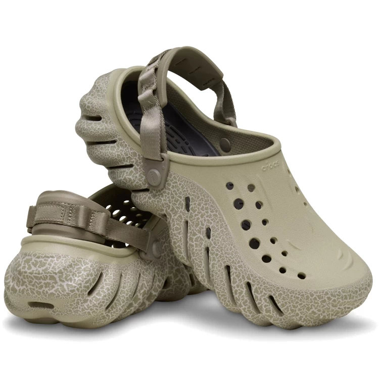 Slapi Crocs Echo Crackle Clog pt Femei / 37-38 / Gri photo 5