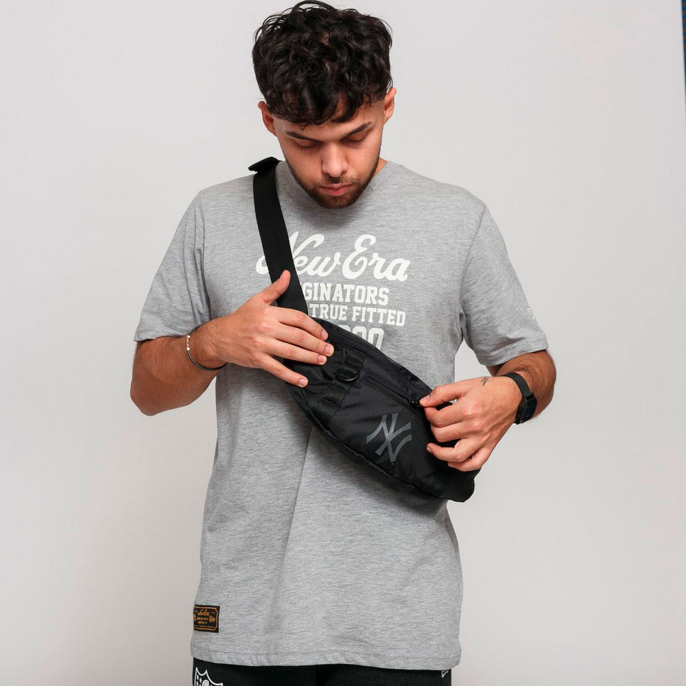 Geanta pe brau New Era MLB WAIST BAG 12145412-BLKBLK Negru photo 2