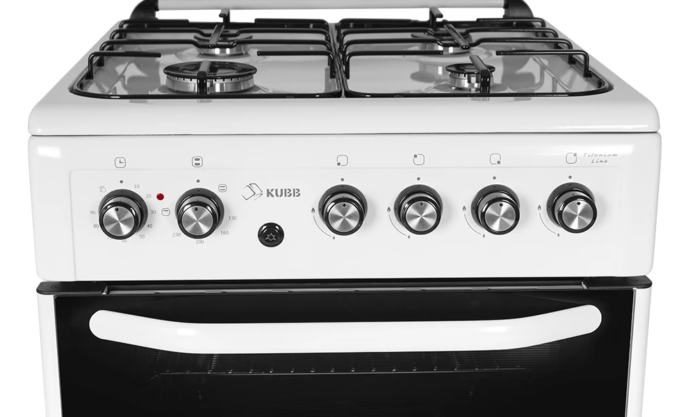 Газовая плита KUBB TD7201MGALt / 4 конфорок / 60 см / Белый photo 2