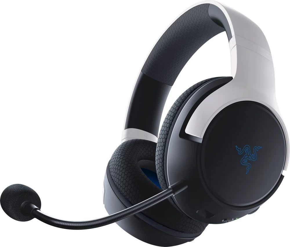Наушники Razer Kaira for PlayStation Белый-черный Беспроводные / Игровой / Белый-черный photo 2