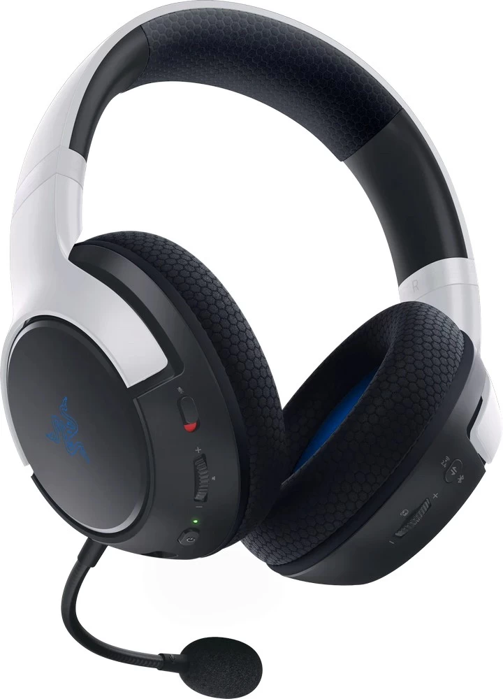 Наушники Razer Kaira for PlayStation Белый-черный Беспроводные / Игровой / Белый-черный photo 3