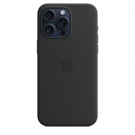 Husa Apple iPhone 15 Pro Max Silicone Case Black (MT1M3ZMA) thumbnav 2