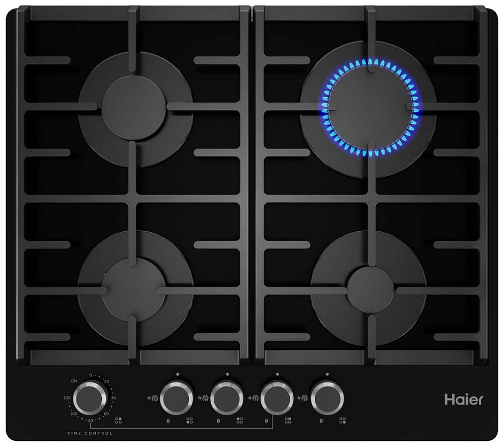 Встраиваемая газовая панель Haier HHXG64CNMB photo Встраиваемая газовая панель Haier HHXG64CNMB photo