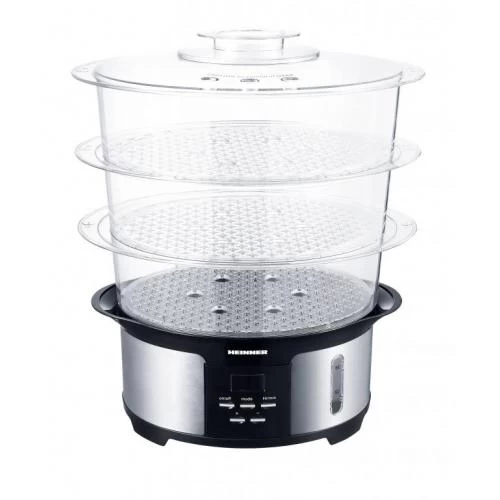 Aparat de fiert cu aburi Heinner HSA-1000XMC, 12 l, 1000 W, Inox photo 1