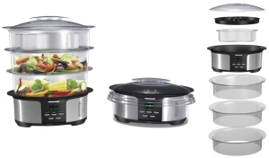 Aparat de fiert cu aburi Heinner HSA-1000XMC, 12 l, 1000 W, Inox thumbnav 2