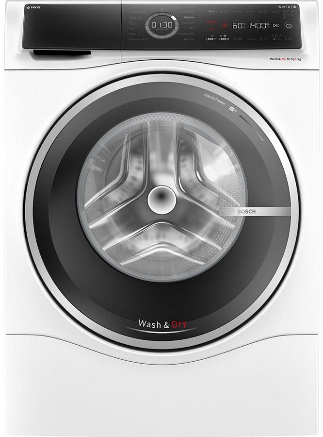 Стиральная машина с сушкой Bosch WNC254A0ME 10.5 кг /1400 об/мин /D /Белый photo 1 Стиральная машина с сушкой Bosch WNC254A0ME 10.5 кг /1400 об/мин /D /Белый photo 1