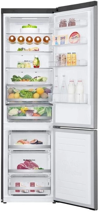Frigider cu doua usi LG GBB72PZDMN / 384 l / 203 cm / E / Gri photo 2
