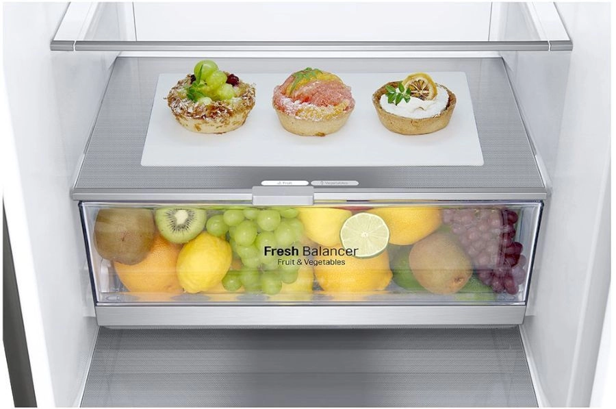 Frigider cu doua usi LG GBB72PZDMN / 384 l / 203 cm / E / Gri photo 4