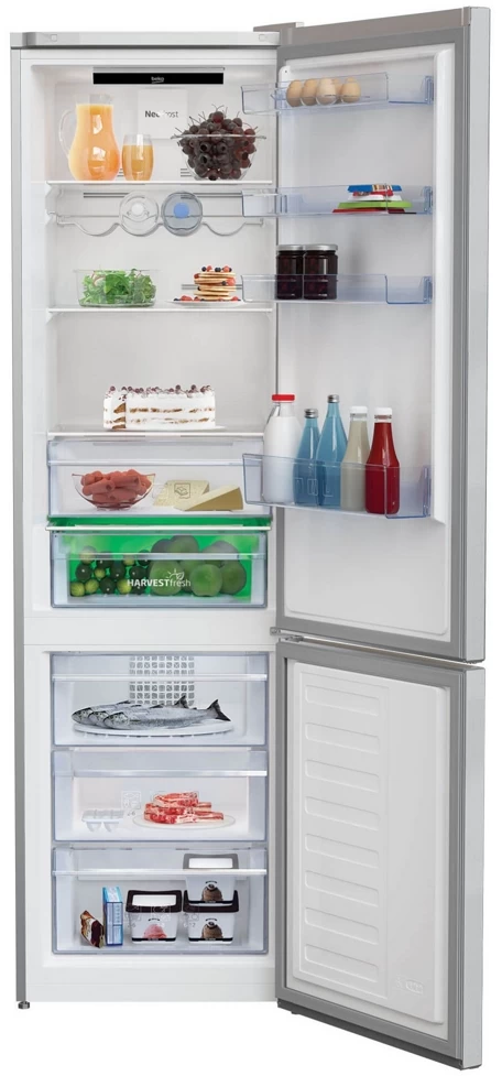 Холодильник двухдверный Beko RCNA406E40ZMN / 362 л / 203 см / E / Серый photo 3