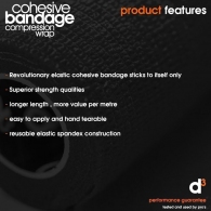 Тейп компрессионный d3 Cohesive Compression Wrap 50mm thumbnav 2