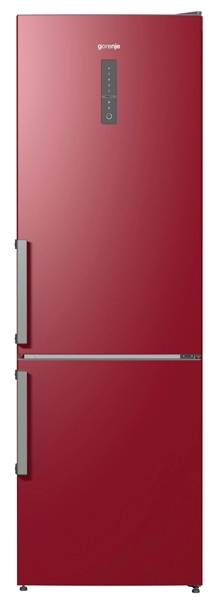 Frigider cu doua usi Gorenje NRK6192MR / 306 l / 185 cm / A++ / Rosu photo 1