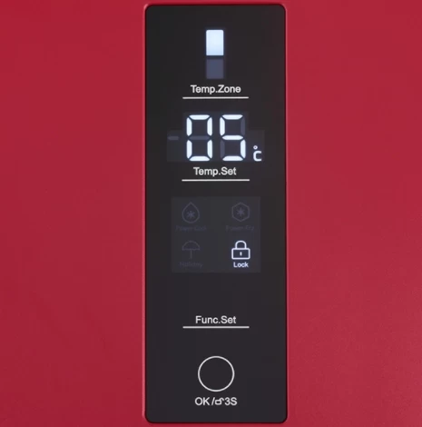Frigider cu doua usi Haier A2F635CRMV / 356 l / 190.5 cm / A+ / Rosu photo 3