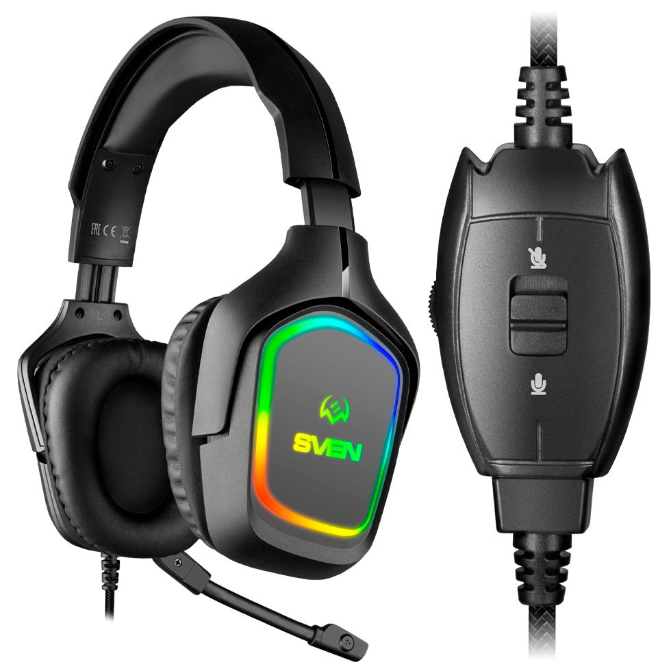 Căști Sven AP U750MV Negru Cu fir / Gaming / Negru photo 4