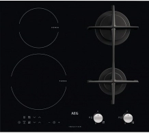 Встраиваемая комбинированная панель AEG HD634170NB, 4 конфорок, Черный 