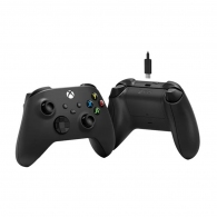 Gamepad Microsoft Xbox  Wireless Controller One Black thumbnav 3