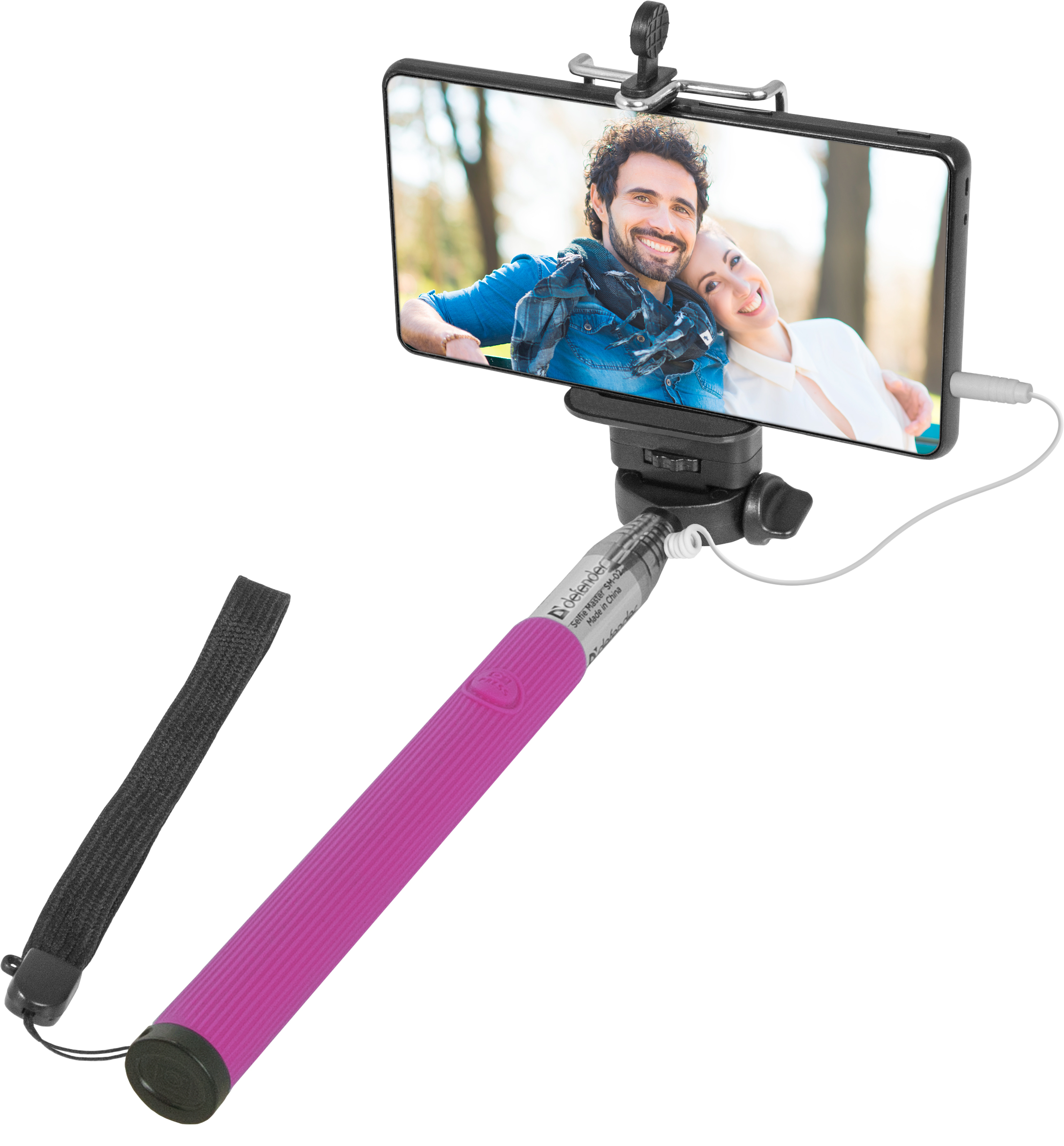 Селфи монопод Defender SM-02 Pink photo 3