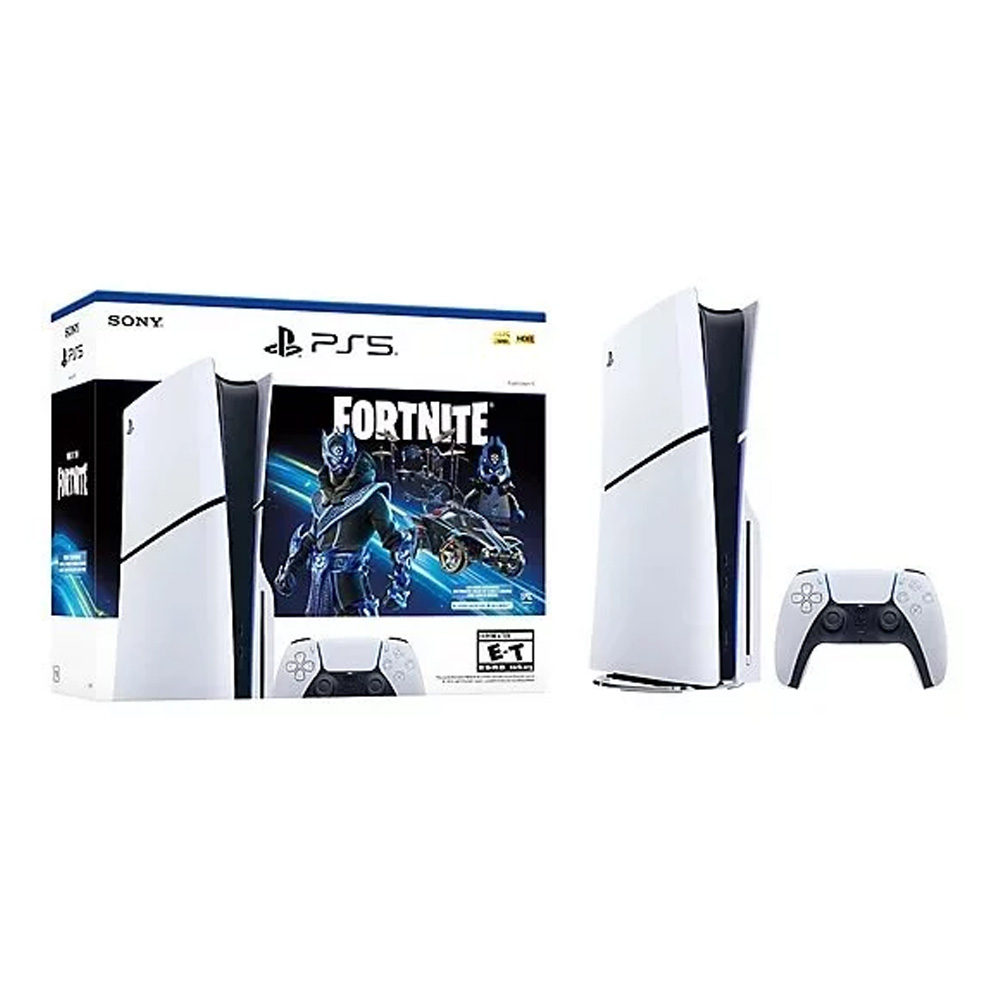 Игровая приставка Sony PlayStation 5 Slim (Blu-Ray) White + Fortnite Cobalt Star photo 1